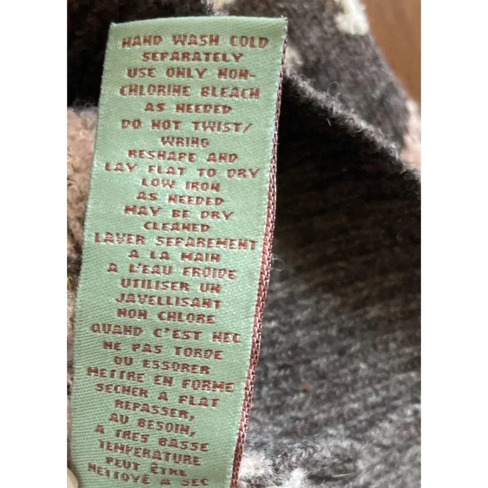 HWR Anthropologie Women's Scottie Dog Trot Wool Blend Cardigan w/ Pockets Size M